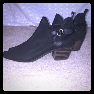 Lucky Brand Open Toe Booties